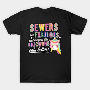 Sewers are like Unicorns Gift Idea T-Shirt